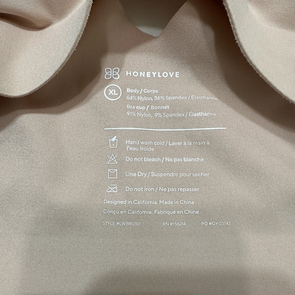 Honeylove Lot of 2 SoftForm Bras Womens XL V-Neck Wireless Smoothing Beige Gray - Picture 6 of 10